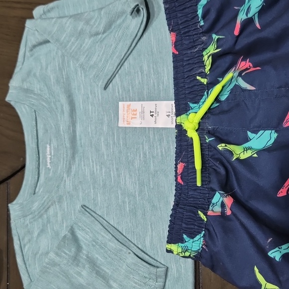 Jumping Beans Essential Tee in Teal - Picture 5 of 6